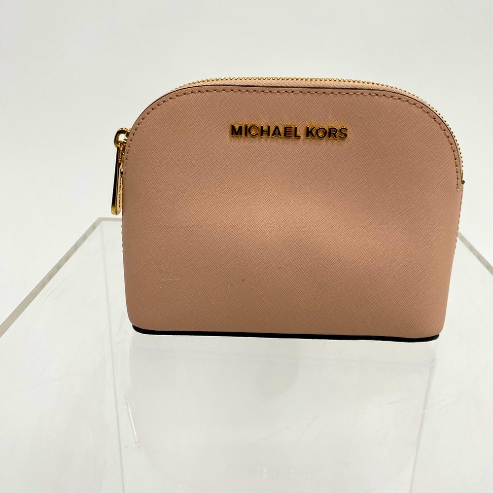 Michael Kors leather Travel Pouch/Makeup bag